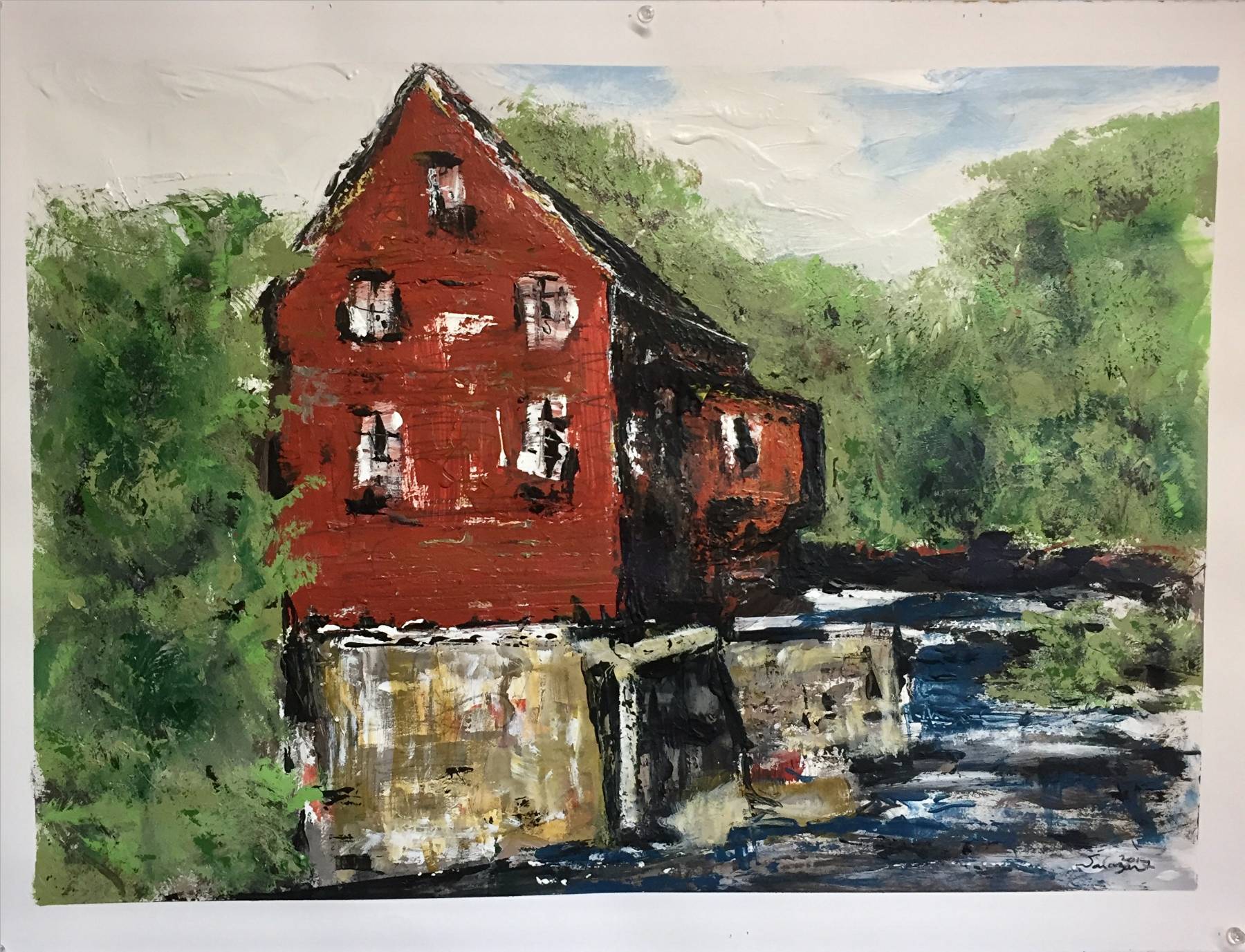 Mill Paintings: Biddeford Maine 2017